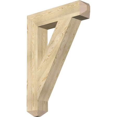 Ekena Millwork Traditional Craftsman Rough Sawn Bracket, Douglas Fir, 6"W x 30"D x 42"H BKT06X30X42TRA04RDF